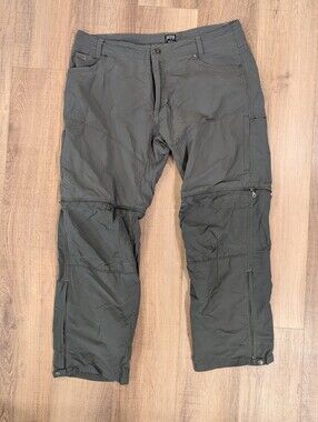 Kuhl Convertible Zip Off Hiking Pants Mens 38x30 Gray Cargo Outdoor